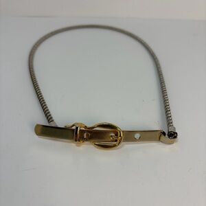 Y2K Vintage Metal Chain Belt • Mixed Metals • USA Made